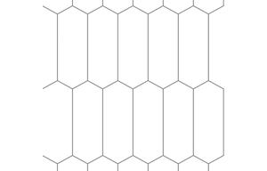 Fibo Urban - Denver White (Elongated Hexagonal) - Single